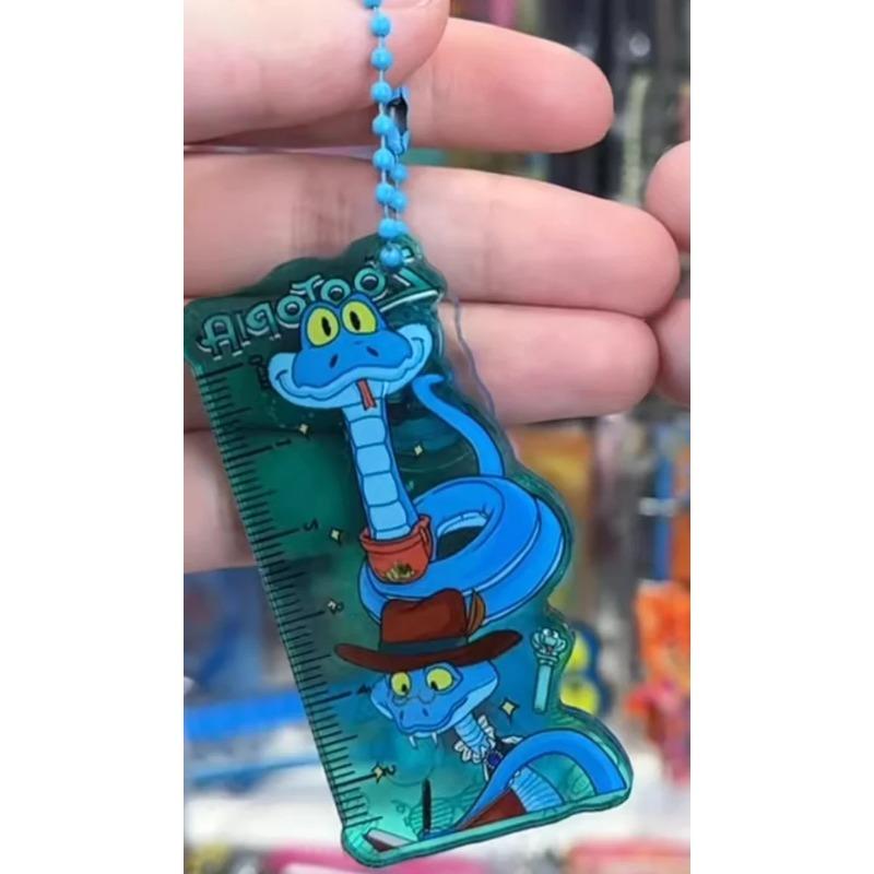 Disneys Zootopia Nick Wilde Judy Hopps Double Sided Acrylic Ruler Ruler Keychain Schoolbag Charm Stationery Merchandise