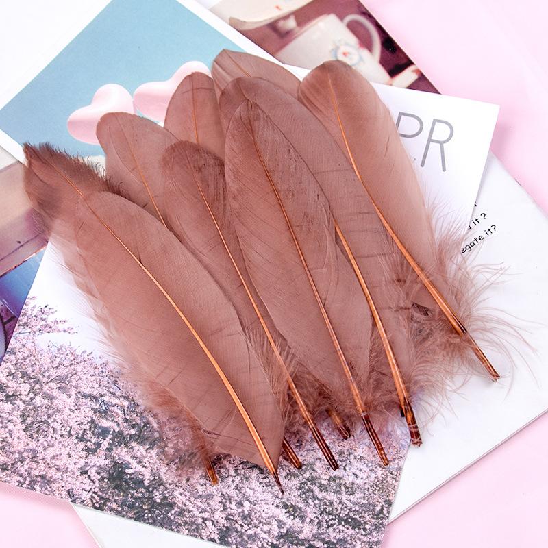 50Pcs15-20Cm Natural Goose Feather Multicolor Handicraft Dream Catcher Swan Feather Family Party Jewelry Decoration