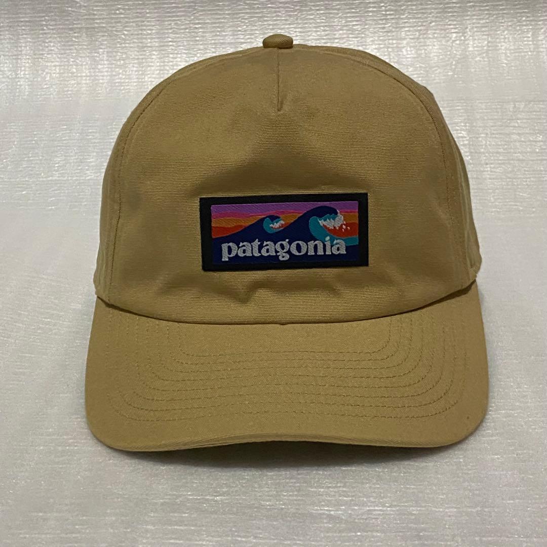 Used Patagonia Wave Logo Cap Classic Tan