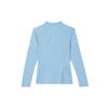 Nike Swim Letter Print Outdoor Casual Sports Zip Collar Long Sleeve Breathable UV Protection Sun Protection Women Tops Water-Blue FZ6336-407