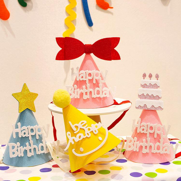 Födelsedagshatt för barn & vuxna - Fotorekvisita & festdekoration