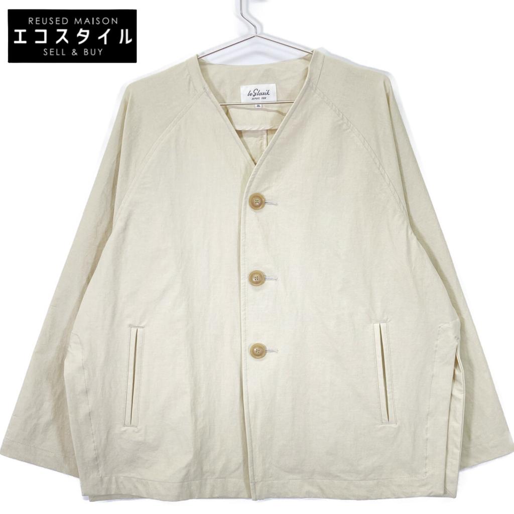 GYMPHLEX GY-B0251 Beige Nylon Taffeta Shirt Jacket Jacket 36 beigeUsed