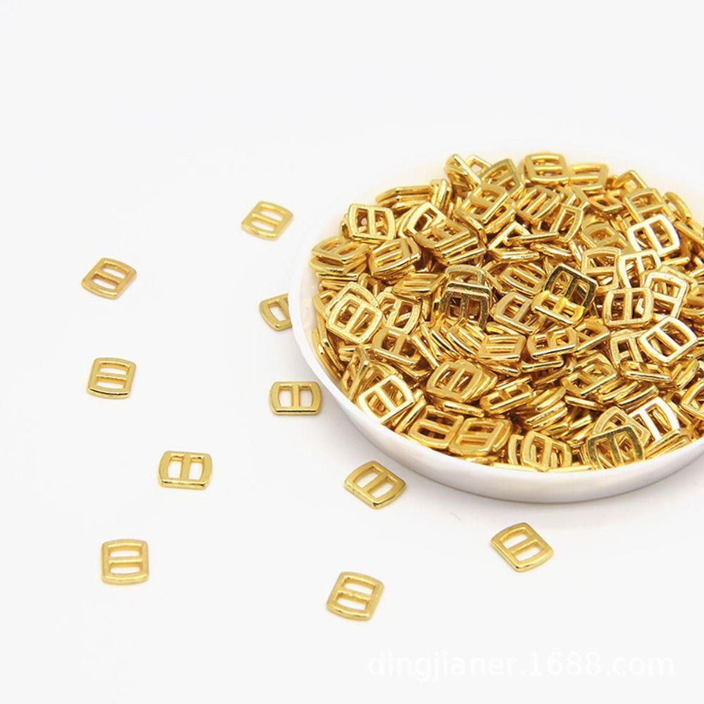 100pcs Copper Doll Belt Buckles Accessories Ultra-small 3mm Mini Shoes Buttons Children Gift