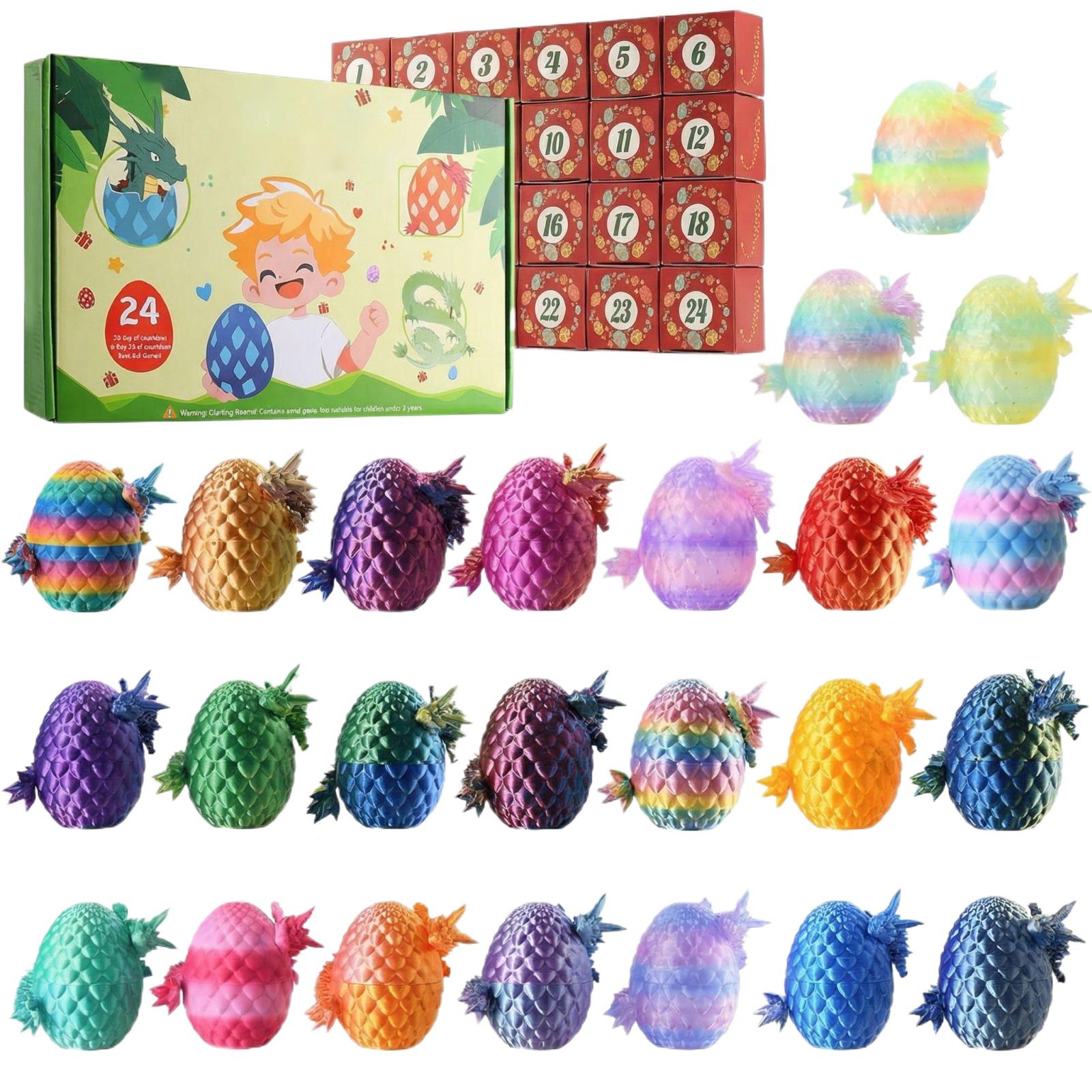 

3D Printed Dragon Egg Mystery Box Creative Desk Toy Collectible One Size