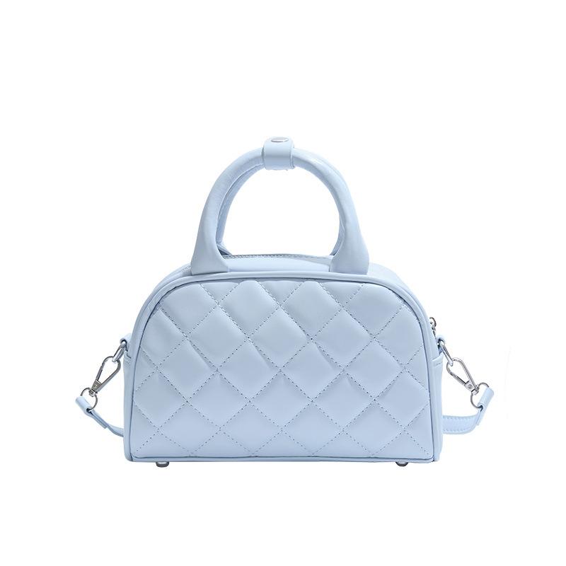 

Korean version of fashion high-quality texture rhombus portable small square bag temperament 2025 new spring casual shoulder messenger bag