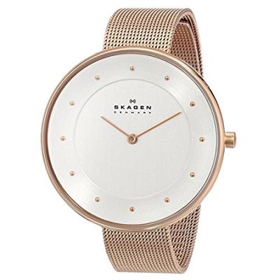 SKAGEN Damen-Armbanduhr SKW2142 aus Roségold mit Mesh-Armband aus Edelstahl [Skagen]