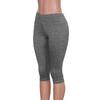 Womens High-Waisted Cross-Leg Capri Yoga Pants With Side Pockets Stretchy Fitness Leggings Gym Workout Running