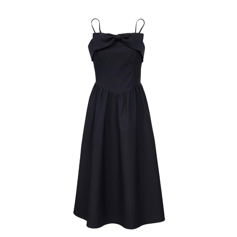 VEROMODA Bow-knot Two-way Strap A-line Midi Dress
