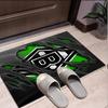 Borussia Mönchengladbach Muster Teppich, Innen-/Außenmatte, für Picknick, Spielzimmer, Schlafzimmer, Büro, Wohnzimmer, Heimdeko Teppich, Geburtstagsgeschenk