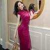 GMXIA Style Sexy Tight Wrap Hip Long Dress Summer Spice Girls Slimming Sleeveless Dress Women