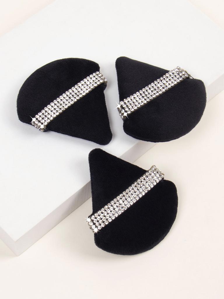 Diamond Triangle Powder Puff Face Makeup Tool Sponge Velvet Soft Smooth Facial Beauty Makeup Sponge Cosmetics Accessories