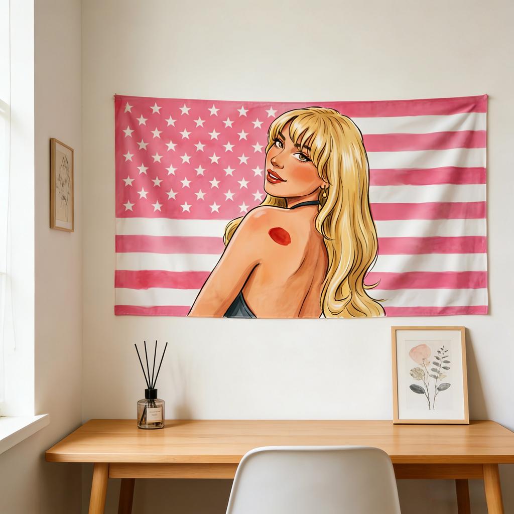Sabrina Carpenter Sweet Idol Tapestry Club Live Concert Banner MultiSize High Quality Flat Print Design