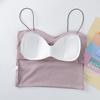 Canottiera in Cotone Confezionata Singolarmente – Senza Ferretto, Design Ragazza Dipinto ad Olio, Sexy Capospalla Tinta Unita per Donna