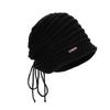 Drawstring Knitted Stacking Hat Autumn and Winter Outdoor Warm Ear Protection Pullover Hat Children's Big Head Circumference Fashion Bag Head Cold Hat