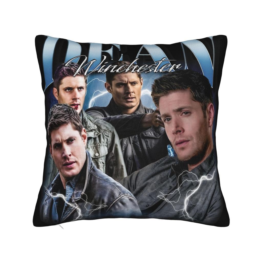 Supernatural Dean Kuddfodral Tryck Polyester Kuddfodral Dekorationer Kuddfodral Hem Fyrkantig 18"