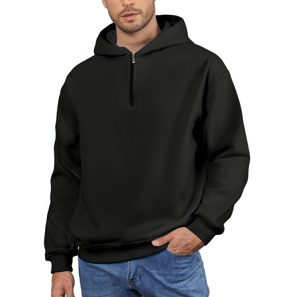Men's Fleece Hoodie Casual Long Sleeve Sweatshirt