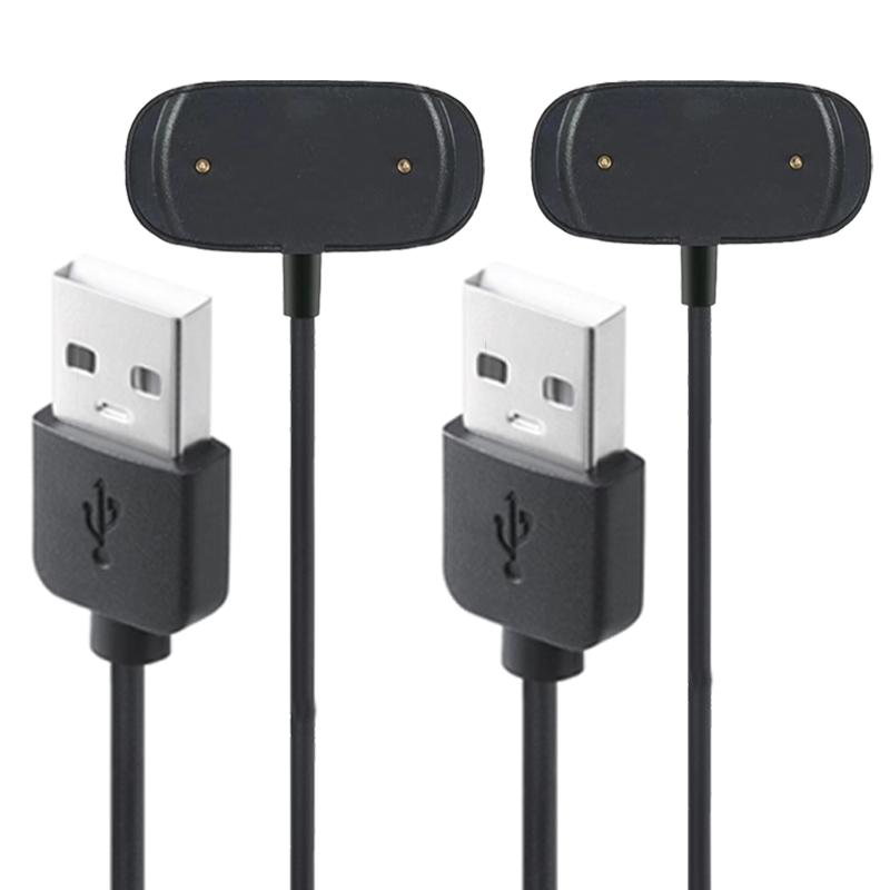 

2 Pack for Amazfit GTR 4/GTR 3/GTS 4/GTS 3/T-Rex 2 USB Smart Watch Charger Replacement Charger Cable чёрный