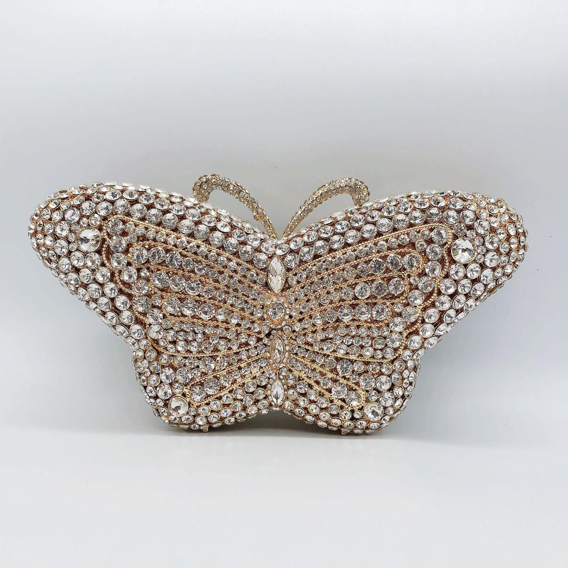 Diamonds beautiful butterfly crystal purses elegant