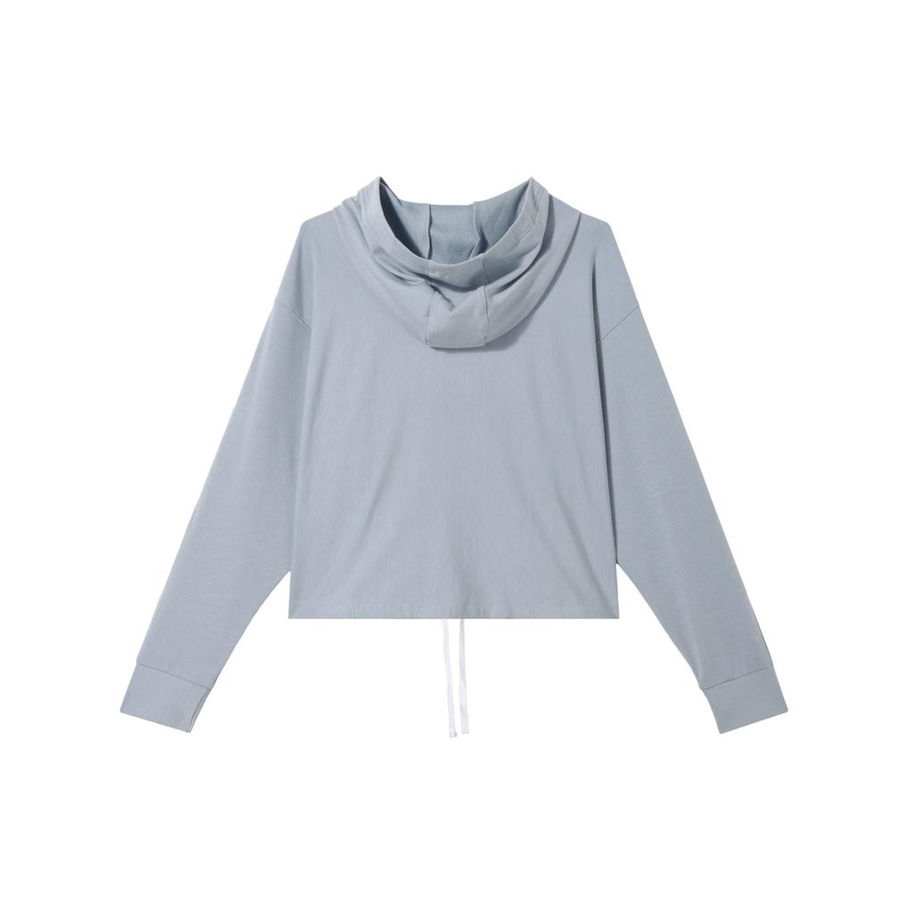 Under Armour Rival Solid Logo Loose Long Sleeve Hoodie Women Hoodie Harbor-Blue 1376992-465