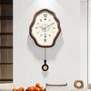Creative Wall Clock Simple Bedroom Silent Wall Watch Living Room Swing Clocks Modern Entrance Hall Decoration Hanging Ornament