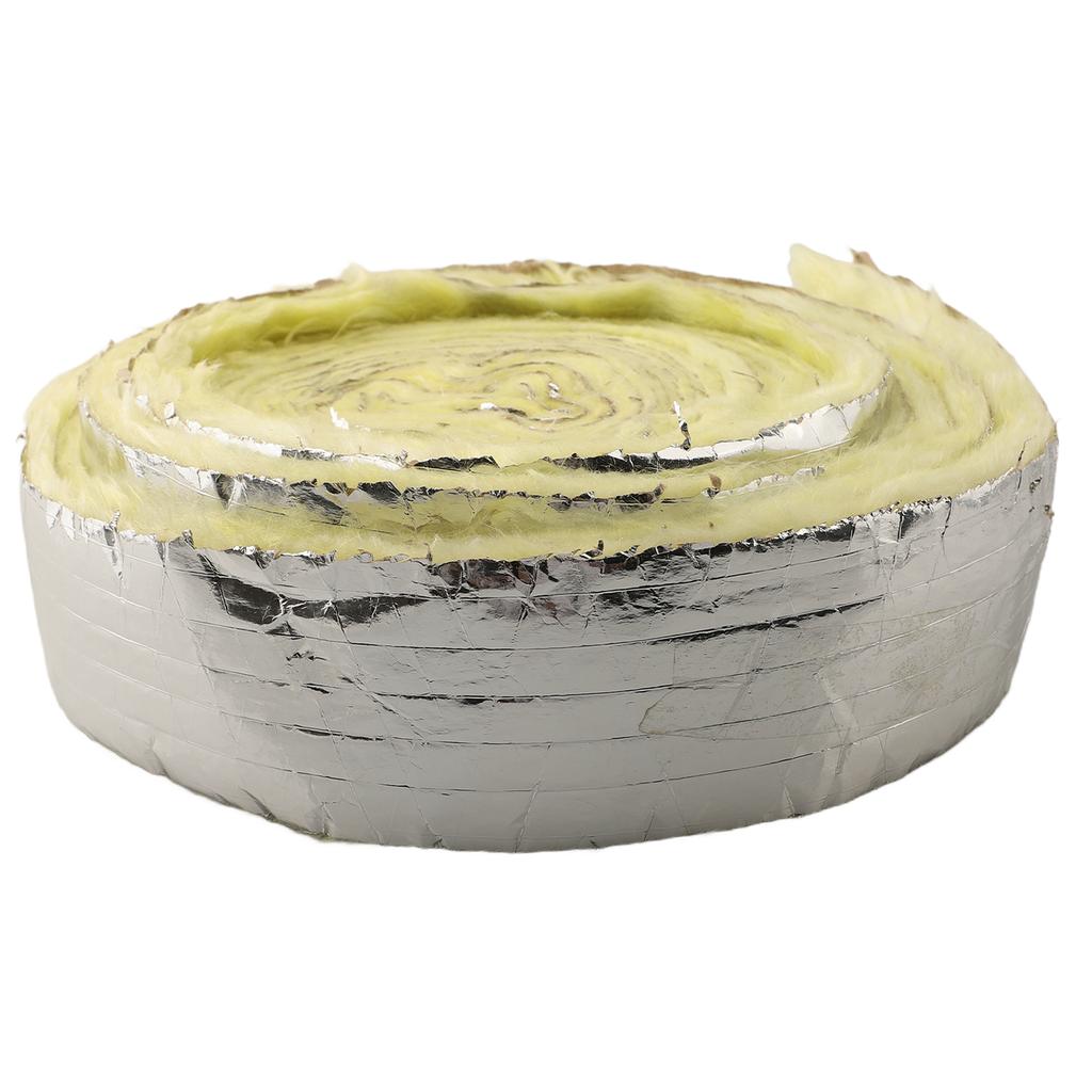 Fiberglass Pipe Insulation Foiled Back Pipe Wrap Flexible And Easy To Cut