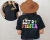 Camiseta Estampada Lets Fiesta Camisas Cinco de Mayo Femininas Chip Dippin Margarita Sippin Camisetas Mexicanas Top de Férias no México