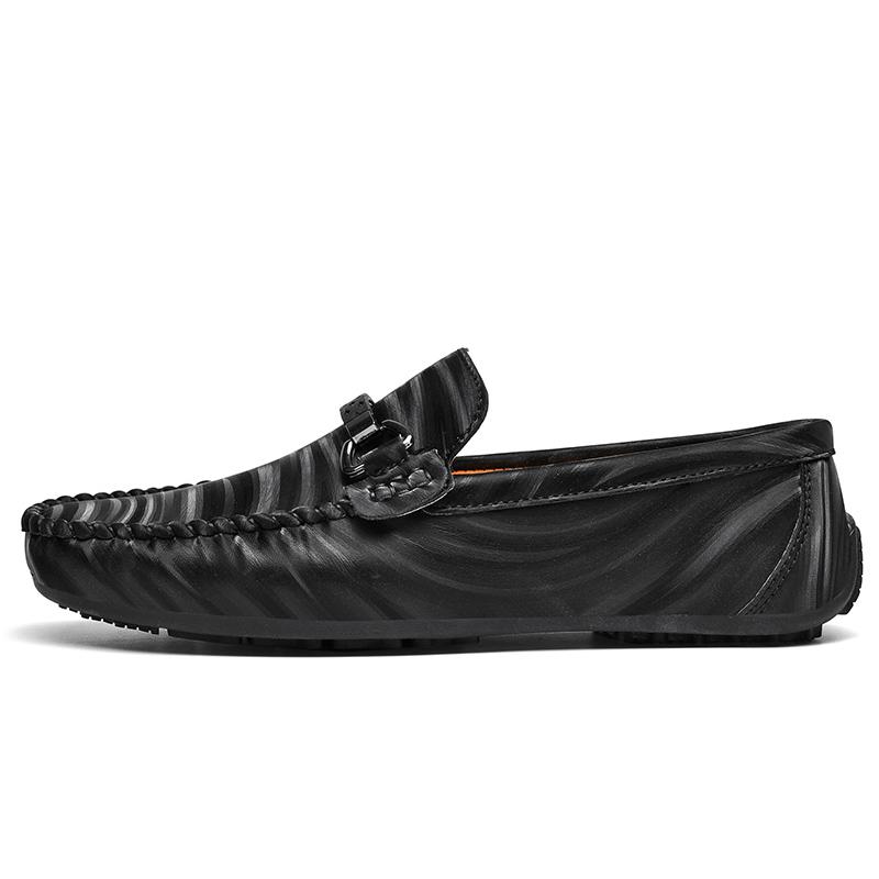 Fashion Men's Breathable Slip on Casual Shoes Flats Business Outdoor Driving Shoes Classic Leather Loafers for Men Walking Shoes