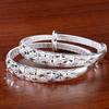 Original 925 Silver Charms Bangles For Women Luxury Design Sparking Gypsophila Star Bracelets Party Wedding Jewelry