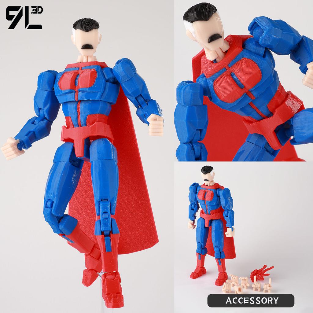 9L3D Lucky 13 Ragazzo Invincibile Conquista Omni Action Figure Modello Anime Stampato 3D Articolato Posabile Giocattolo da Collezione Regalo Fan