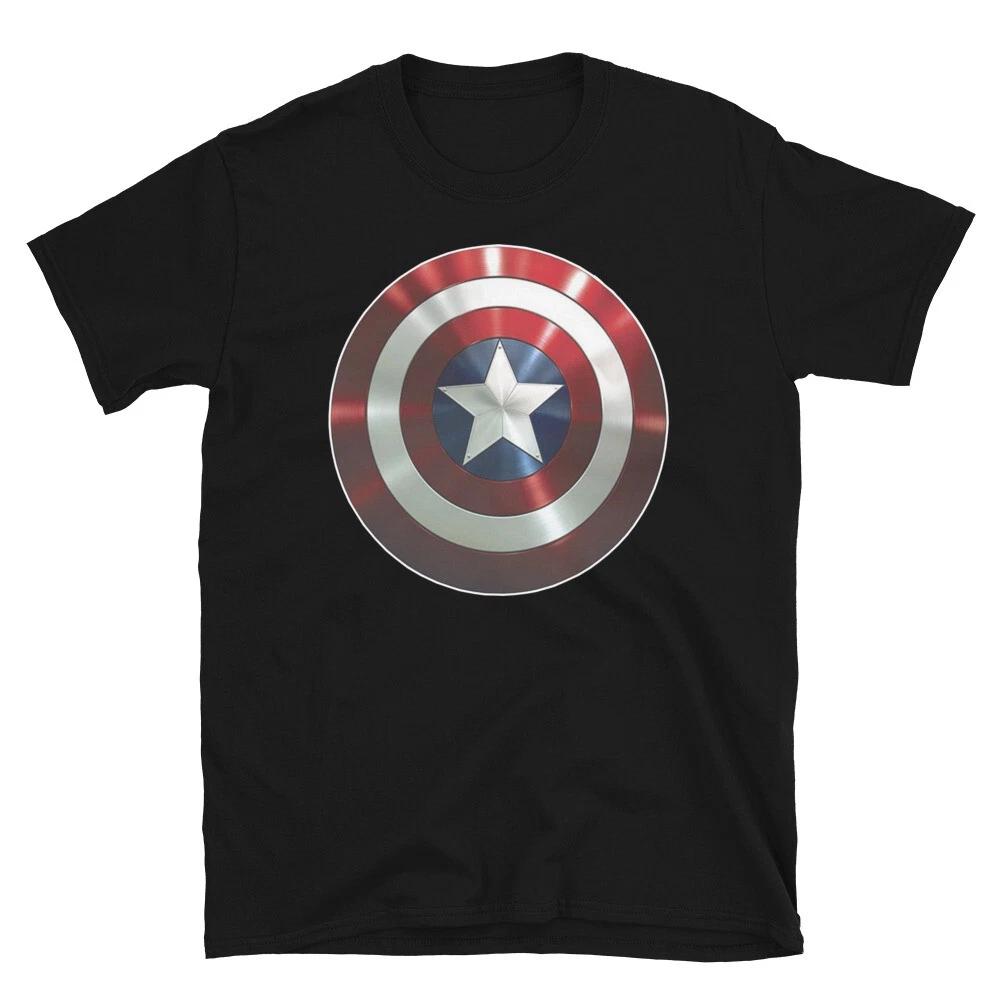 

CAPTN AMERIC AWESOME METAL SHINE GRAPHIC Short-Sleeve Unisex T-Shirt L