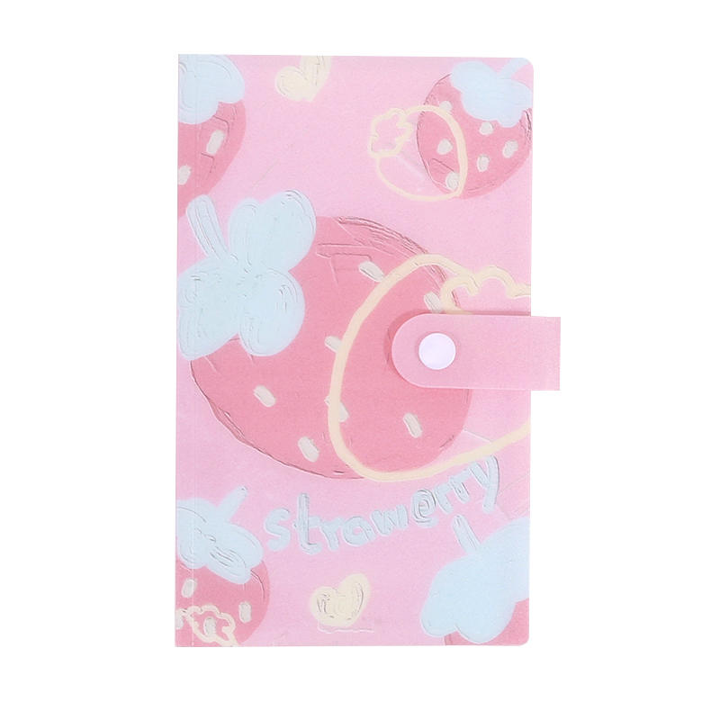 Cute Fruit 120 Slots Small Card Collecting Album Empty Three-Grid Photocard Storage Binder Book Nail Decals Organizer