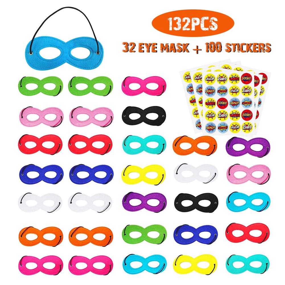 Buy Halloween mask, baby felt mask eye mask set 12 eye mask + 100