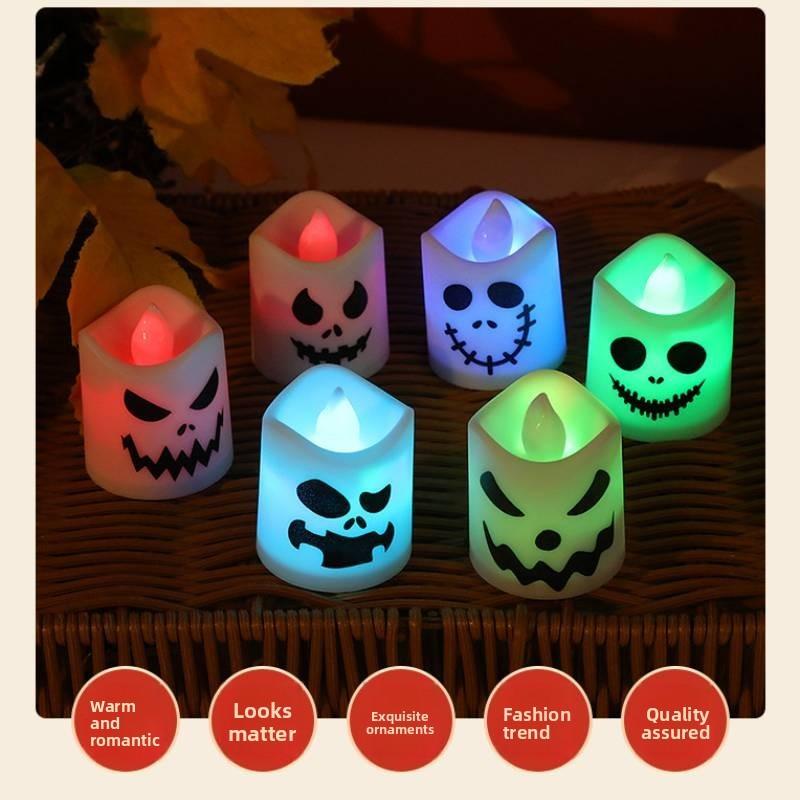 Halloween Ghost Led Candle Light For Haunted House Party Decor