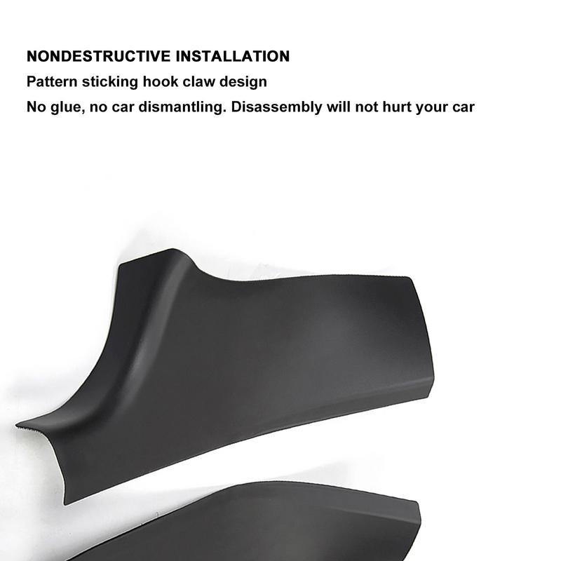 Car Door Sill Guards For Tesla Model Y ABS Car Door Entry Guards Scratch Cover Protector ABS Sill Scuff Cover Panel Black