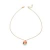2026 Summer Imitation Pearl Crystal Pendant Necklace for Women Luxury Colorful Shell Clavicle Chain Beach Vacation Jewelry Gift