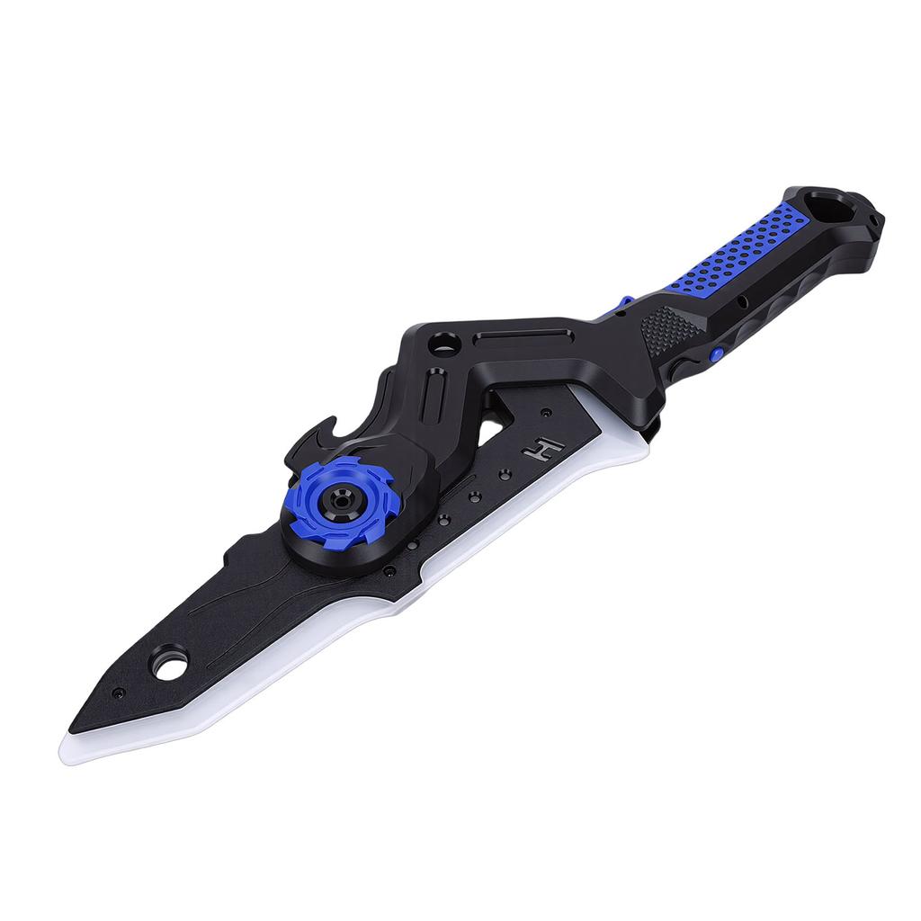 Axe Sword Toy with Colorful LED Light Rotatable Light Up Sword with Hit Sensitive Sound Mist Spray for Birthday Xmas