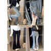 Lace Patchwork Micro Flare Pants - Spring 2026 New Arrival, Slimming Versatile Korean Style for Women
