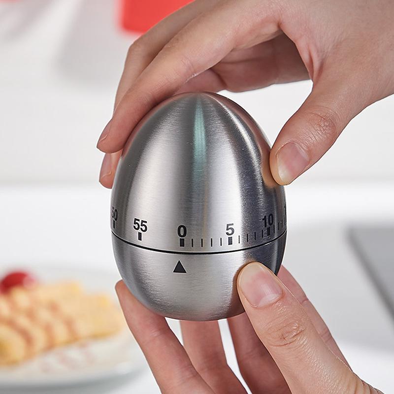 Eieruhr Eiförmiger Küchentimer Rein Mechanische Struktur Für Sichere Und Genaue Zeitmessung Ihres Kochens Und Backens