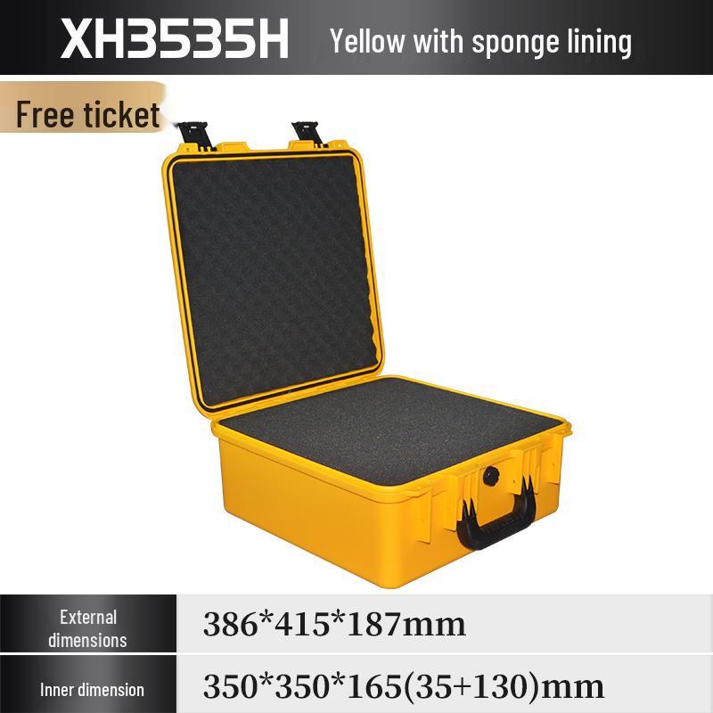 Xihua IP67 Waterproof ROHS Certified Thickened Plastic Toolbox - 35x35 Square Moisture-Proof Instrument Case