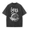Washed Vintage Metal Band Gojira Magma Music Album Graphic T-shirt Men Women Clothing Gothic Rock Oversized Tshirt Short Sleeve