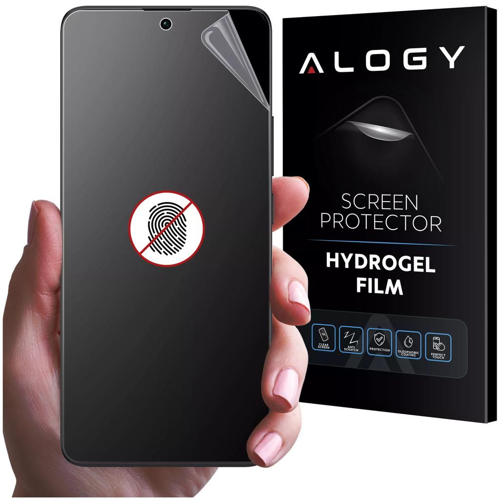 Folia "Matowa" Do Xiaomi  Redmi Note 13 Pro+ 5G Hydrożelowa Alogy Hydroskin Matte Pro™ Na Ekran Do Etui "Bez Odcisku Palców"