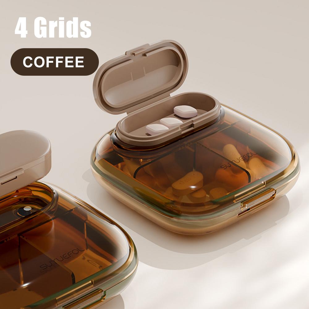 4/6 Fächer Kleine Pillendosen Organizer-Box Wöchentlicher Reise-Pillen-Organizer Tragbare Taschen-Pillenbox Halter Plastik-Behälterbox