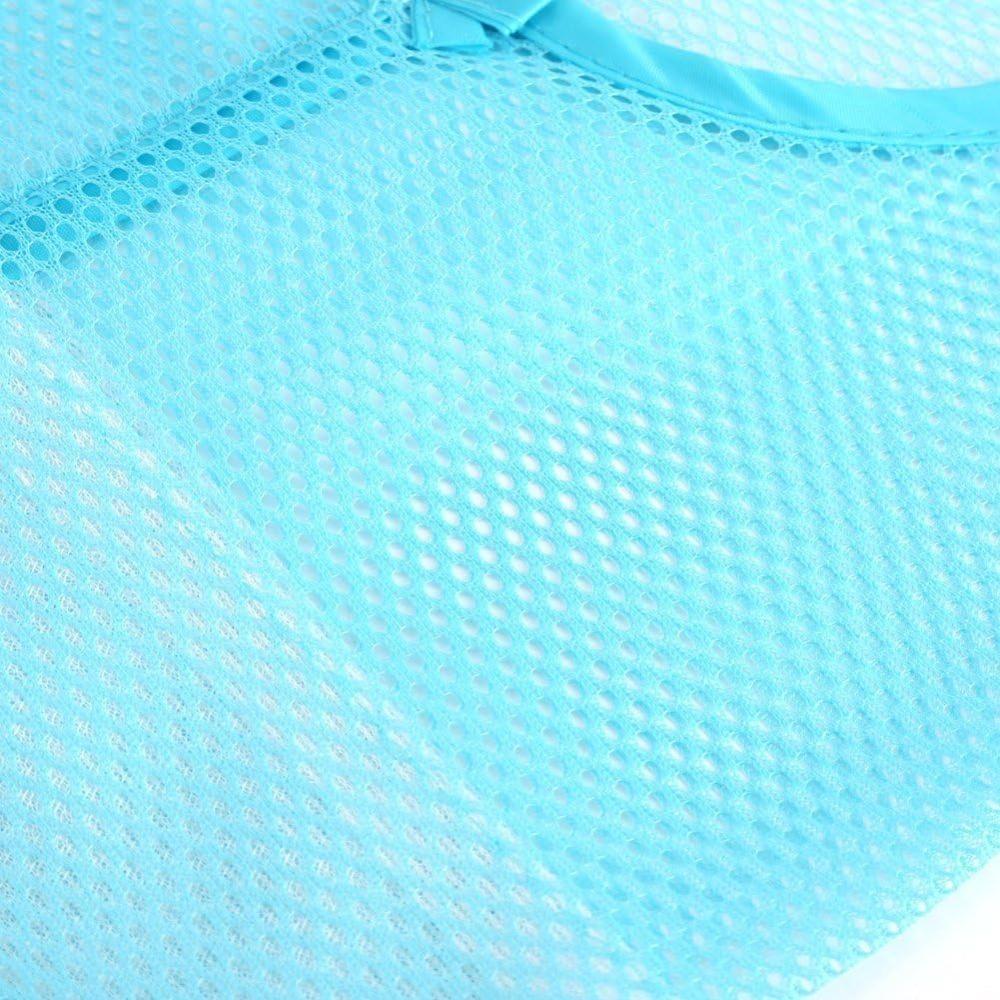Mesh Fabric Hanging Storage Bag Blue Hanging Mesh Net Bag Storage Hanging Net Kitchen Organization