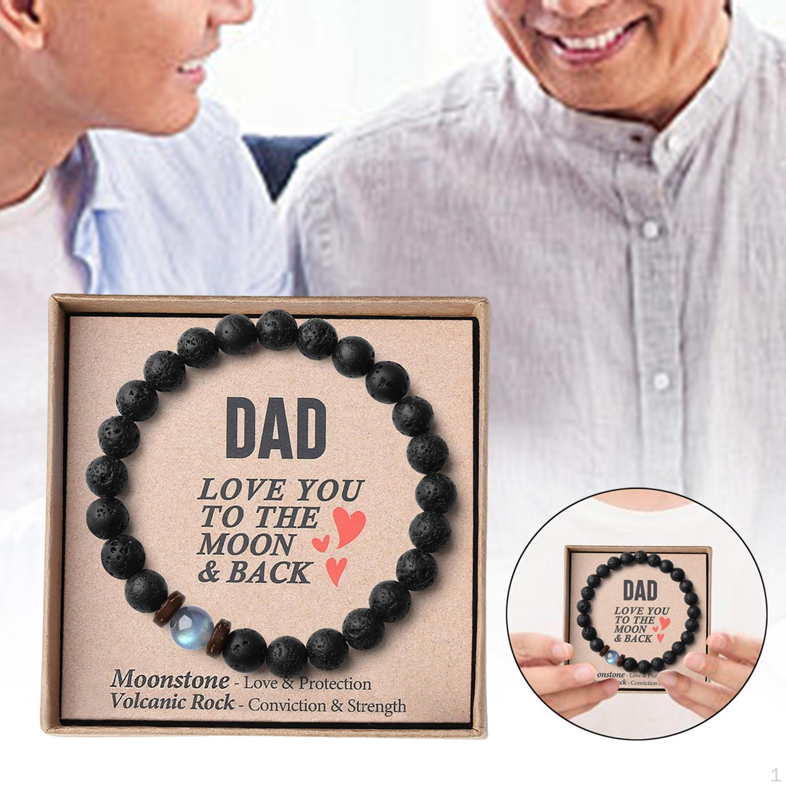 

Мужской браслет ко Дню отца, модные повседневные ювелирные изделия, подвески на День Благодарения