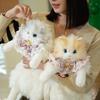 Süße süße Simulations-Ragdoll-Katze Tasche Puppe Rucksack drei Blumenkatze Plüschtasche Umhängetasche Umhängetasche Rucksack weiblich
