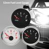 RHAXEL 52mm (2'') Fuel Level Gauge Adjustable Signal for Car  Vessels Tractor with Red Backlight 9-32V