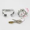 Edelstahl Kleines Keuschheitsgerät Cock Cage Penis Ring Lock