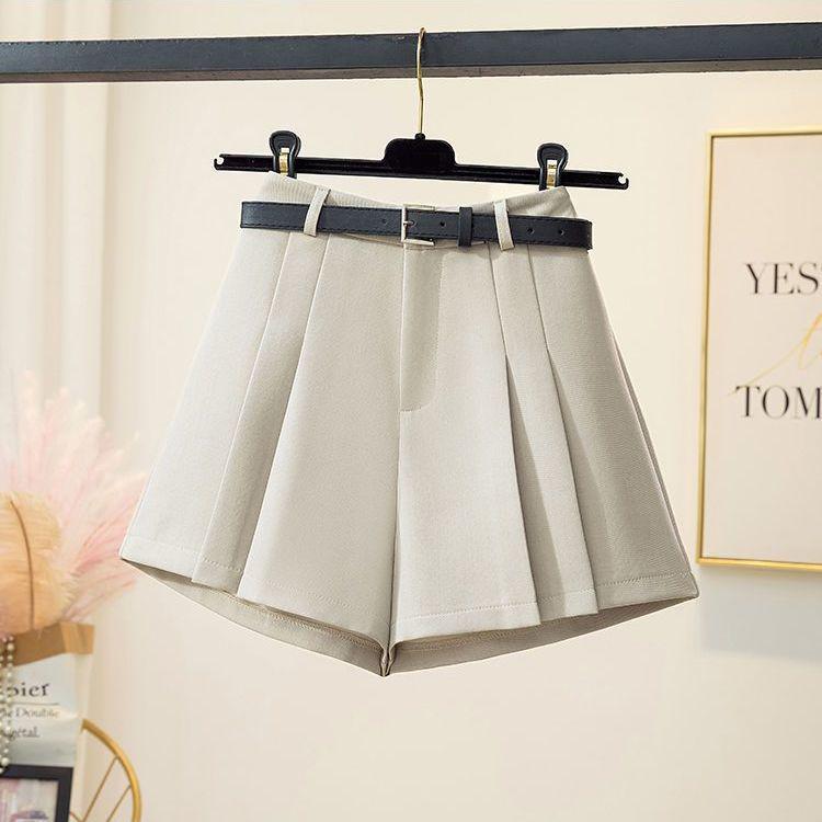 

2026 Korean Style Women s High Waist Slimming Wide Leg Casual Shorts S 75-95 lbs