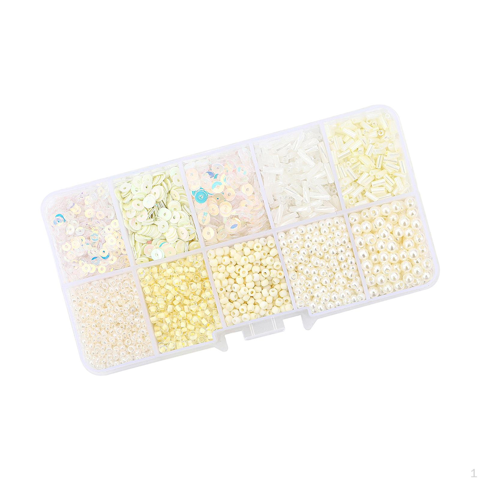 

Colorful Glass Beads Assortment for DIY Jewelry Making красный