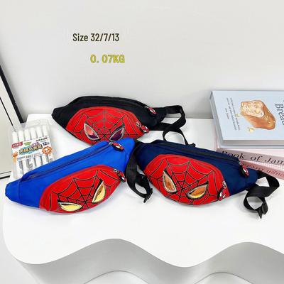 Kinder Spiderman Cartoon Umhängetasche: Niedliche Geldbörse & Hüfttasche Kombination